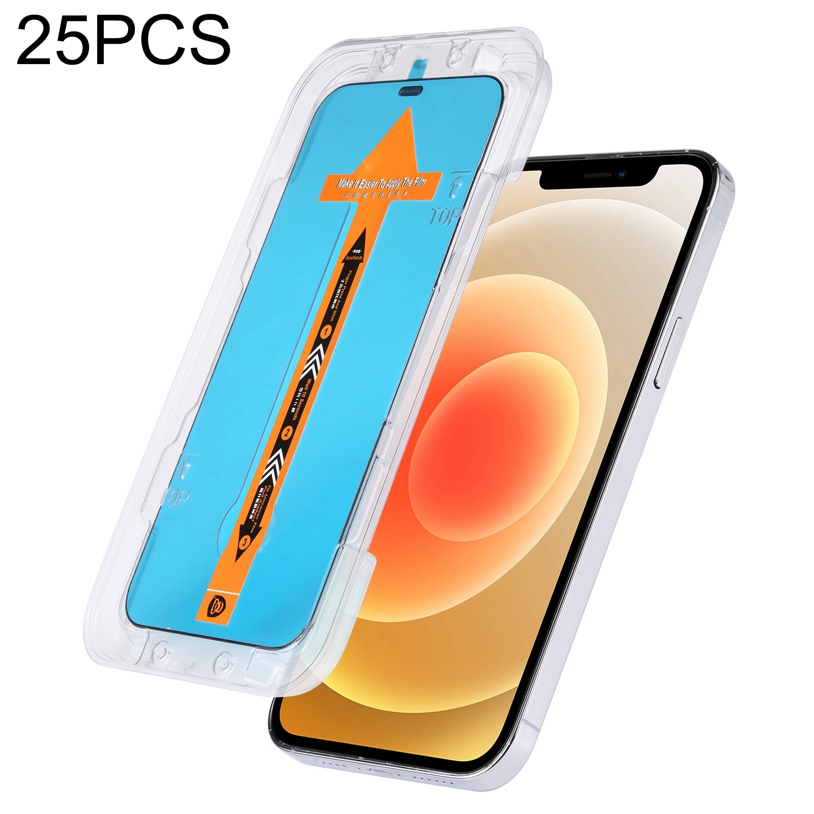 For iPhone 12 / 12 Pro 25pcs Fast Attach Dust-proof Anti-static Tempered Glass Film For iPhone 12 / 12 Pro 25pcs Fast Attach Dust-proof Anti-static Tempered Glass Film
