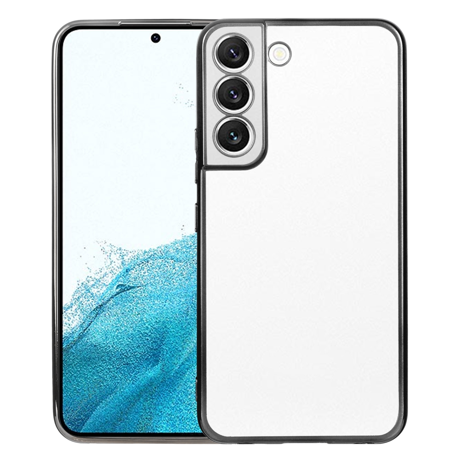 For Samsung Galaxy S22 5G SULADA Electroplating Shockproof Ultra-thin Matte TPU Phone Case(Black) For Samsung Galaxy S22 5G SULADA Electroplating Shockproof Ultra-thin Matte TPU Phone Case(Black)