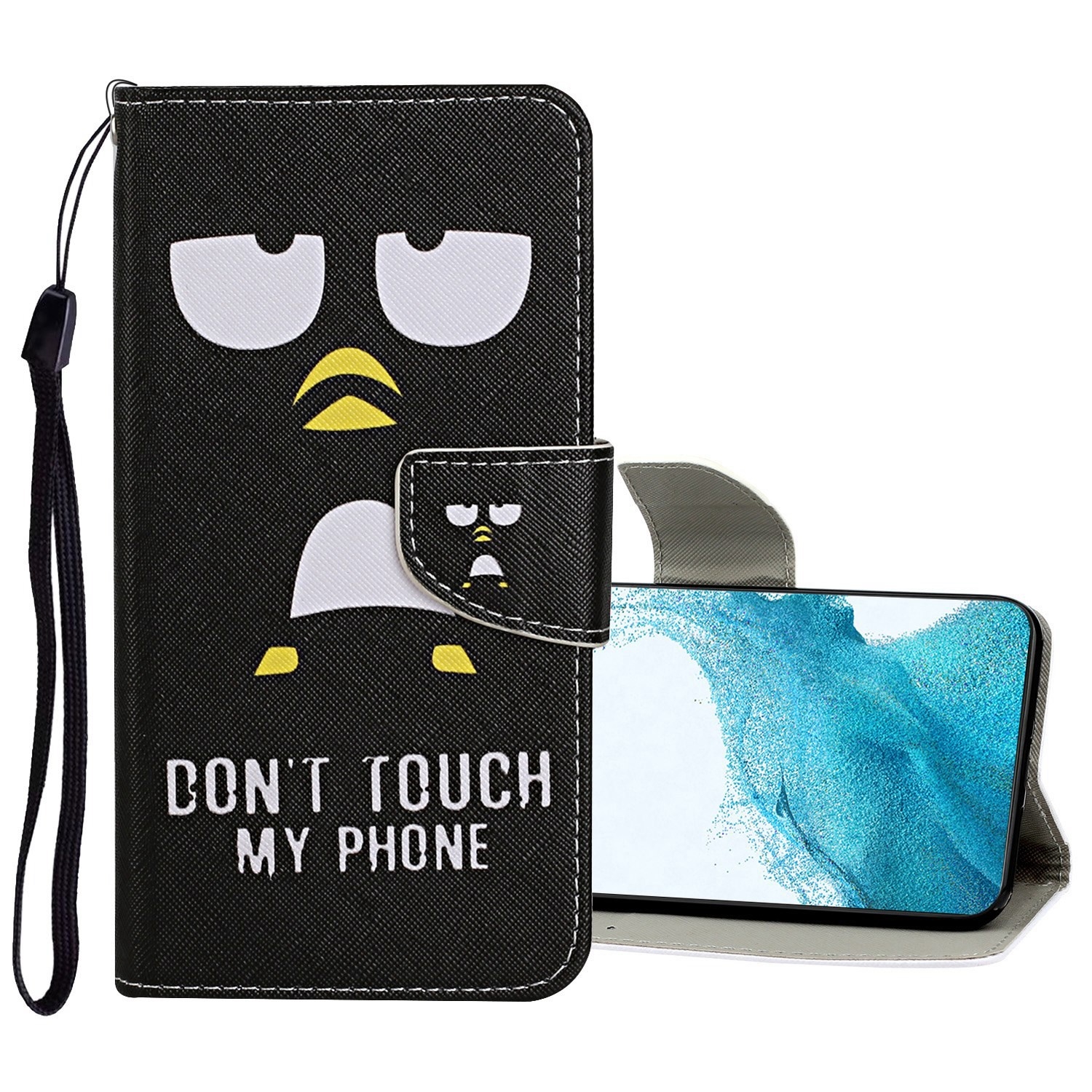 For Samsung Galaxy S22+ 5G Colored Drawing Pattern Flip Leather Case(Penguin) For Samsung Galaxy S22+ 5G Colored Drawing Pattern Flip Leather Case(Penguin)