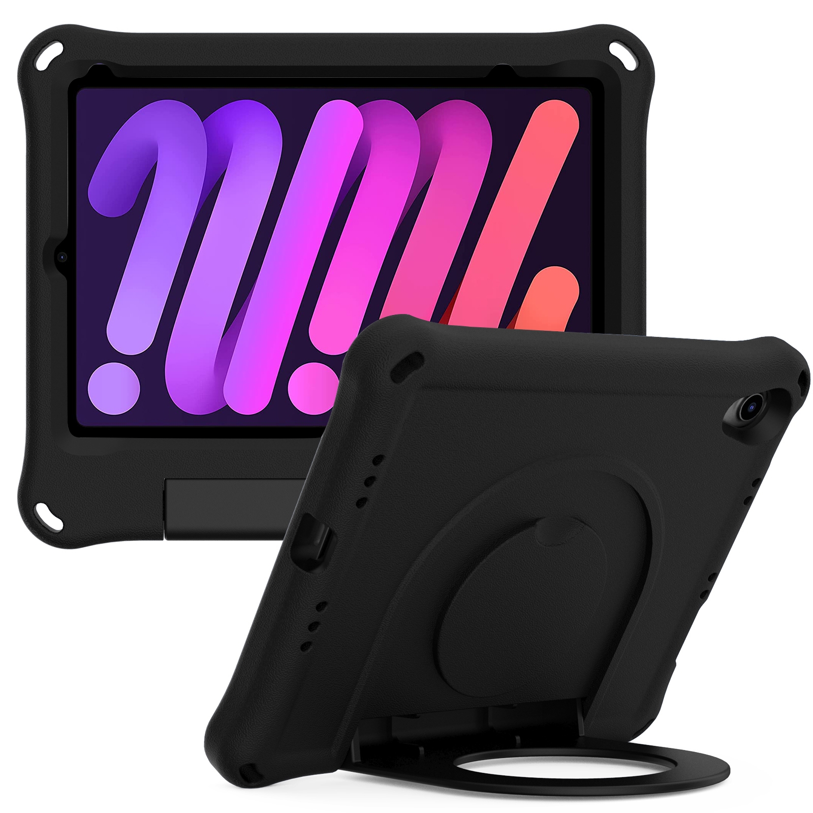 For iPad mini 2024 /mini 6 EVA Handle Holder Tablet Case(Black) For iPad mini 2024 /mini 6 EVA Handle Holder Tablet Case(Black)