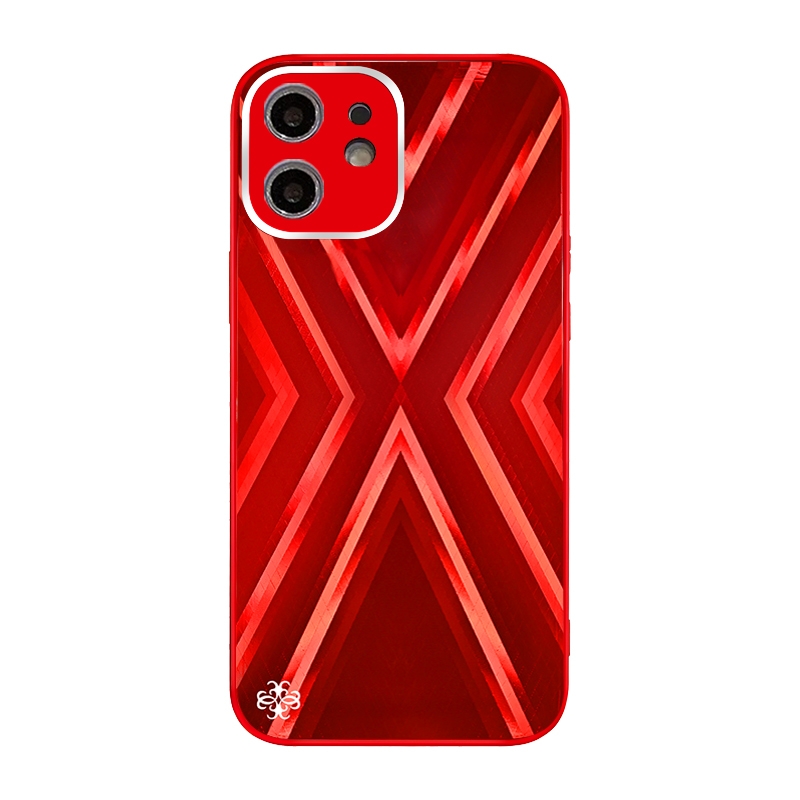 For iPhone 11 9XA Texture TPU + Tempered Glass Phone Case (Red) For iPhone 11 9XA Texture TPU + Tempered Glass Phone Case (Red)