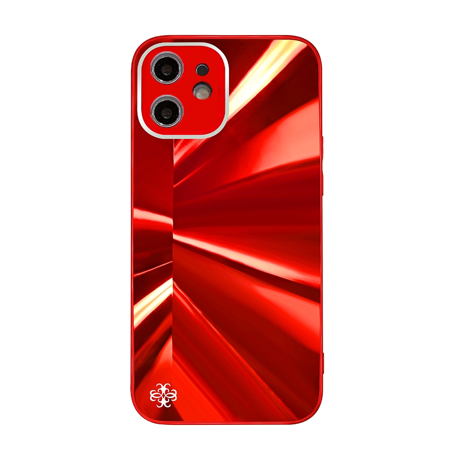 For iPhone 12 Spotlight Texture TPU + Tempered Glass Phone Case(Red) For iPhone 12 Spotlight Texture TPU + Tempered Glass Phone Case(Red)