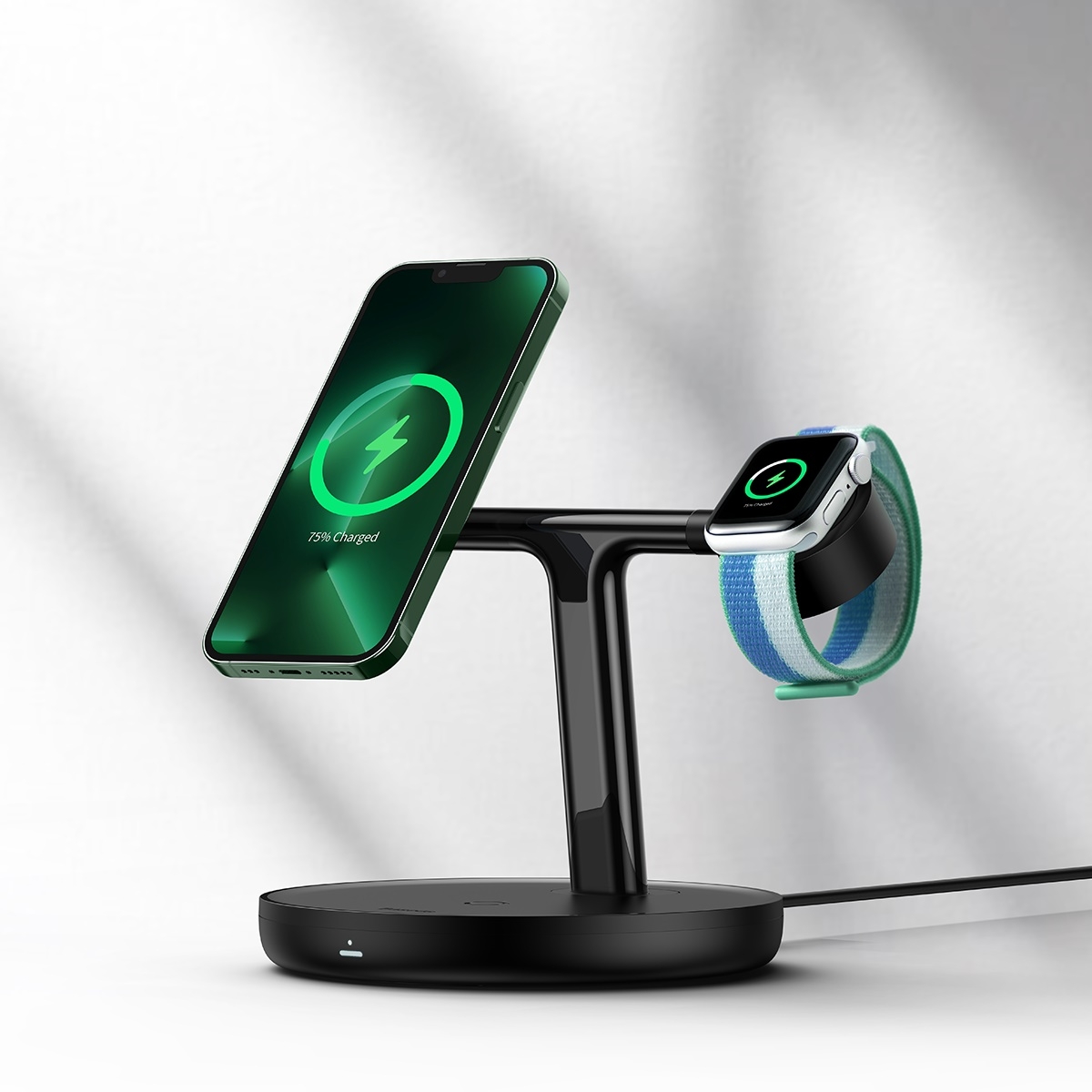 Baseus BS-W527 Swan 3 in 1 20W Wireless Magnetic Charging Bracket(Black) Baseus BS-W527 Swan 3 in 1 20W Wireless Magnetic Charging Bracket(Black)