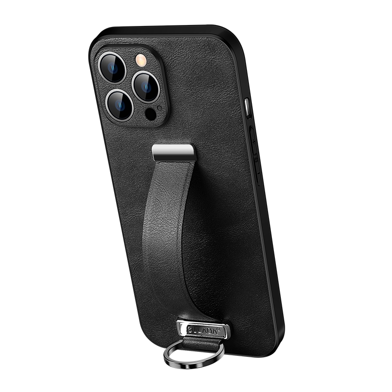 For iPhone 13 Pro Max SULADA Cool Series PC + Leather Texture Skin Feel Shockproof Phone Case(Black) For iPhone 13 Pro Max SULADA Cool Series PC + Leather Texture Skin Feel Shockproof Phone Case(Black)