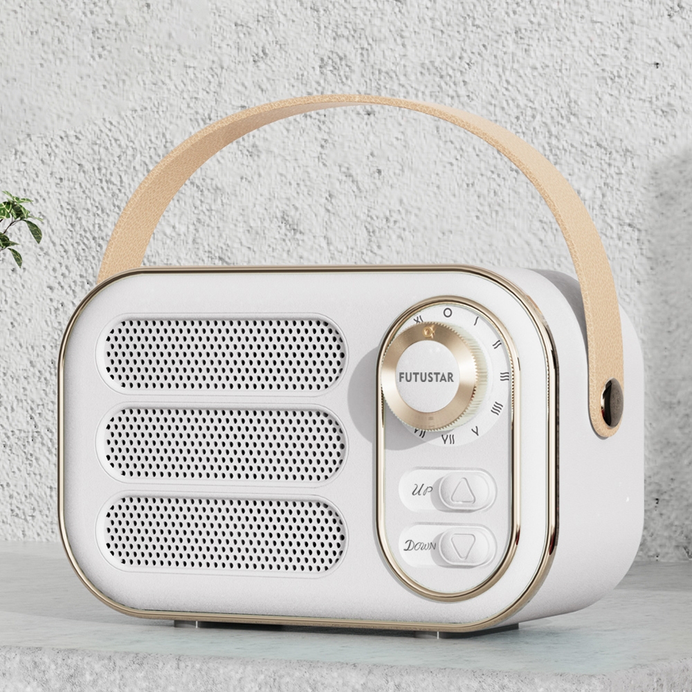 DW13 Portable HIFI Mini Retro Wireless Bluetooth Speaker(White) DW13 Portable HIFI Mini Retro Wireless Bluetooth Speaker(White)