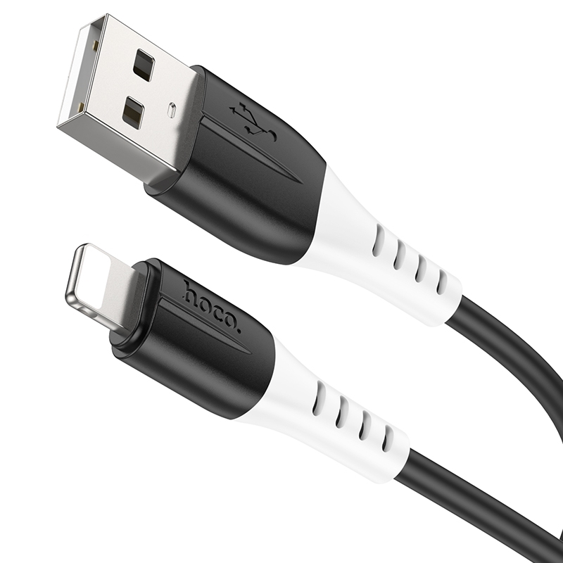 hoco X82 2.4A USB to 8 Pin Silicone Charging Data Cable,Length: 1m(Black) hoco X82 2.4A USB to 8 Pin Silicone Charging Data Cable,Length: 1m(Black)