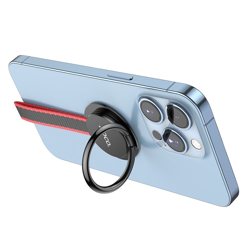 hoco GM105 Mobile Phone Anti-fall Ring Buckle with Lanyard(Black) hoco GM105 Mobile Phone Anti-fall Ring Buckle with Lanyard(Black)