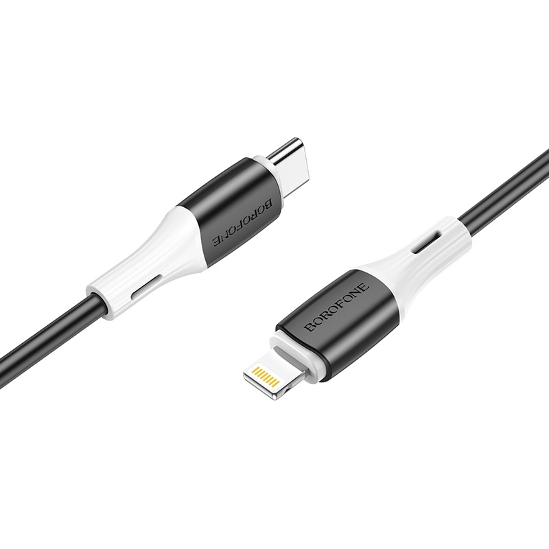 Borofone BX79 Type-C / USB-C to 8 Pin PD Silicone Sync Data Charging Cable, Length: 1m(Black) Borofone BX79 Type-C / USB-C to 8 Pin PD Silicone Sync Data Charging Cable, Length: 1m(Black)