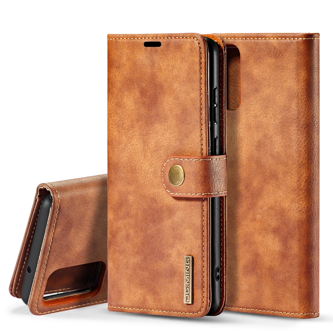 For Galaxy S20+ DG.MING Crazy Horse Texture Flip Detachable Magnetic Leather Case with Holder & Card Slots & Wallet(Brown) For Galaxy S20+ DG.MING Crazy Horse Texture Flip Detachable Magnetic Leather Case with Holder & Card Slots & Wallet(Brown)