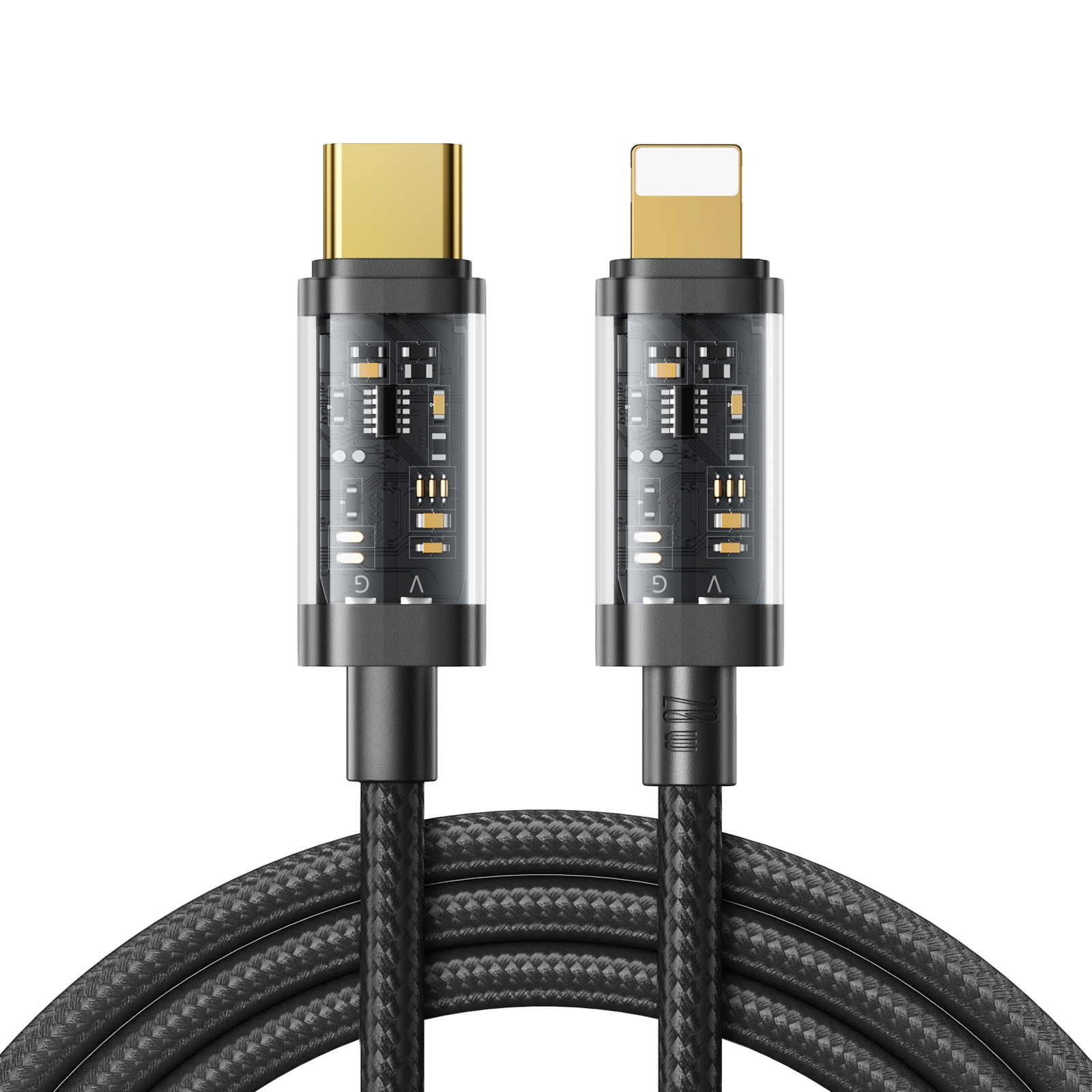 JOYROOM S-CL020A12 USB-C / Type-C to 8 Pin 20W Sync Data Cable, Cable Length:1.2m(Black) JOYROOM S-CL020A12 USB-C / Type-C to 8 Pin 20W Sync Data Cable, Cable Length:1.2m(Black)