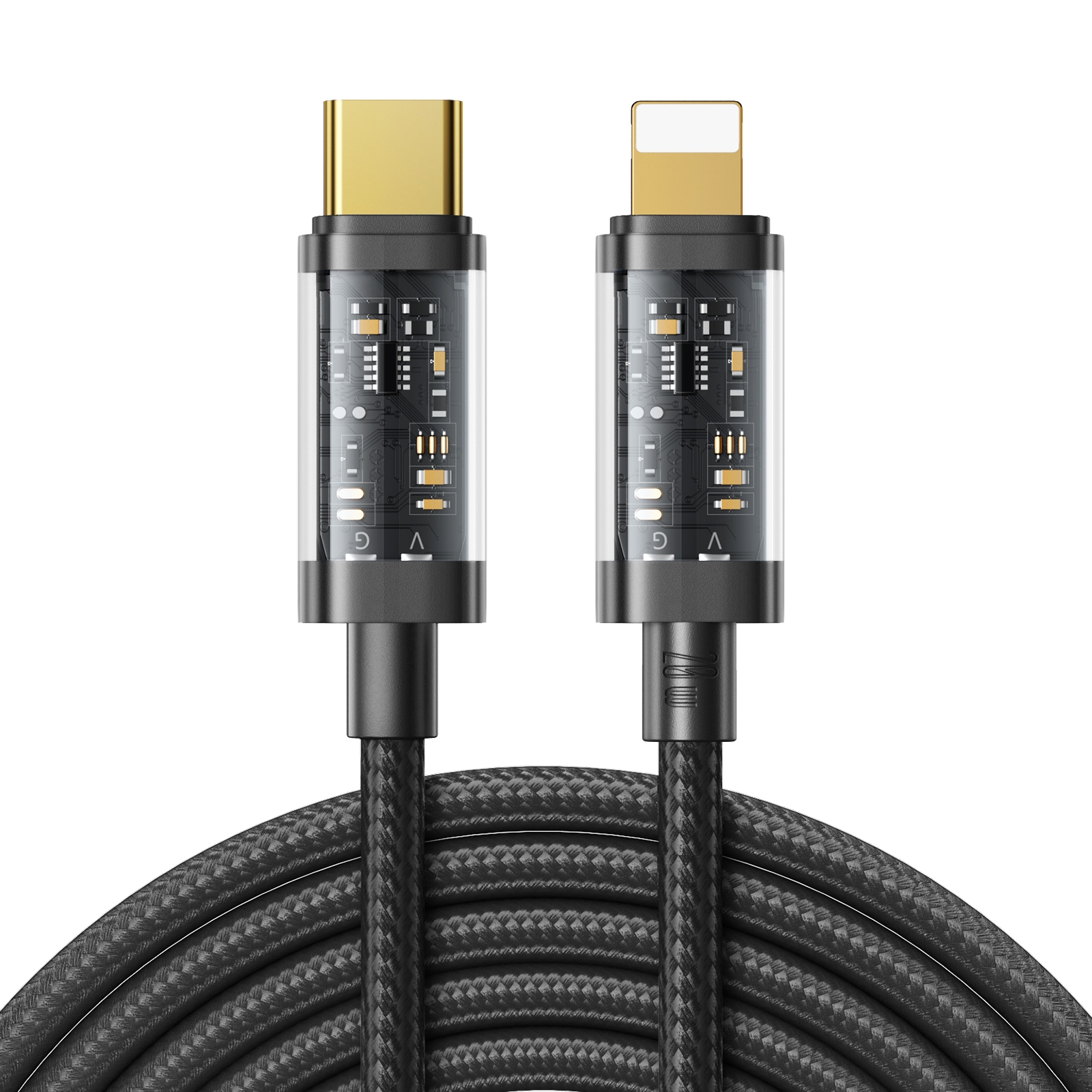 JOYROOM S-CL020A20 USB-C / Type-C to 8 Pin 20W Sync Data Cable, Cable Length:2m(Black) JOYROOM S-CL020A20 USB-C / Type-C to 8 Pin 20W Sync Data Cable, Cable Length:2m(Black)