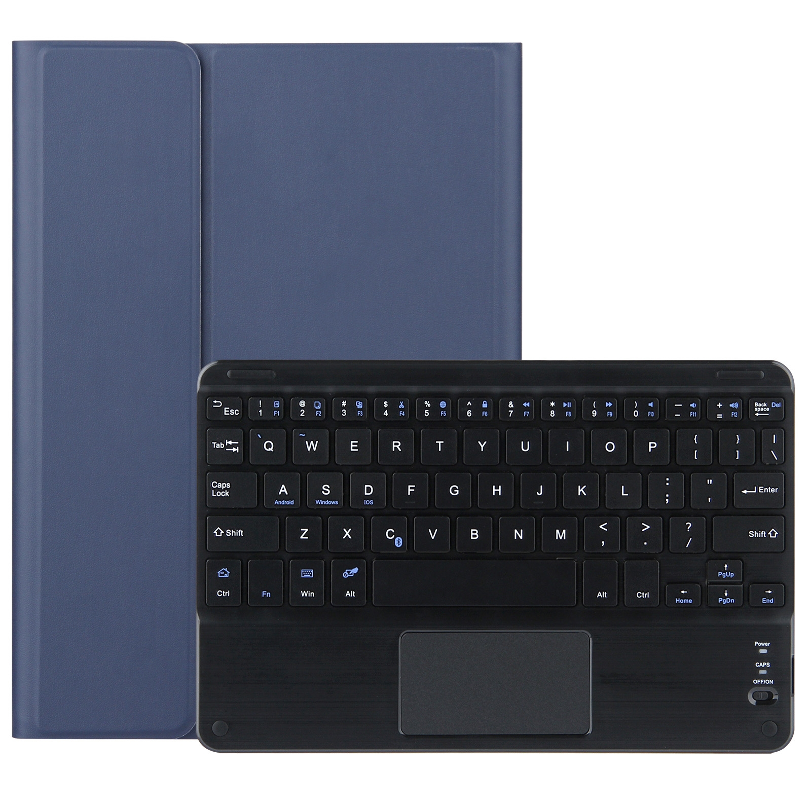 For Lenovo Tab M10 HD Gen 2 Touchpad Bluetooth Keyboard Leather Tablet Case(Blue)