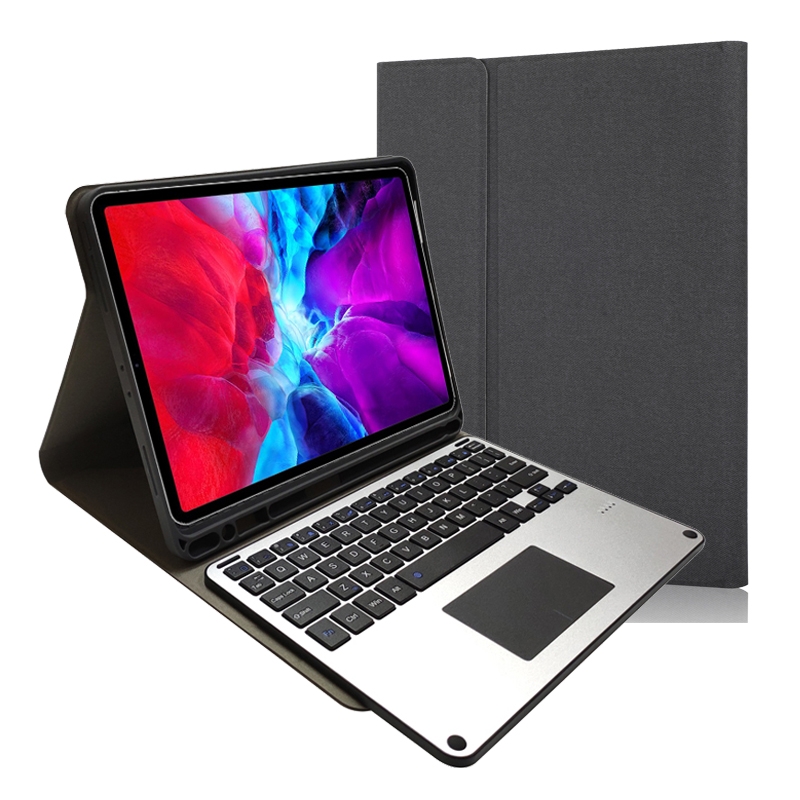 RK11L Aluminum Alloy Touch Bluetooth Keyboard Horizontal Flip Leather Tablet Case for iPad Pro 11 2020 / 2018 with Holder & Pen Slot(Black) RK11L Aluminum Alloy Touch Bluetooth Keyboard Horizontal Flip Leather Tablet Case for iPad Pro 11 2020 / 2018 with Holder & Pen Slot(Black)