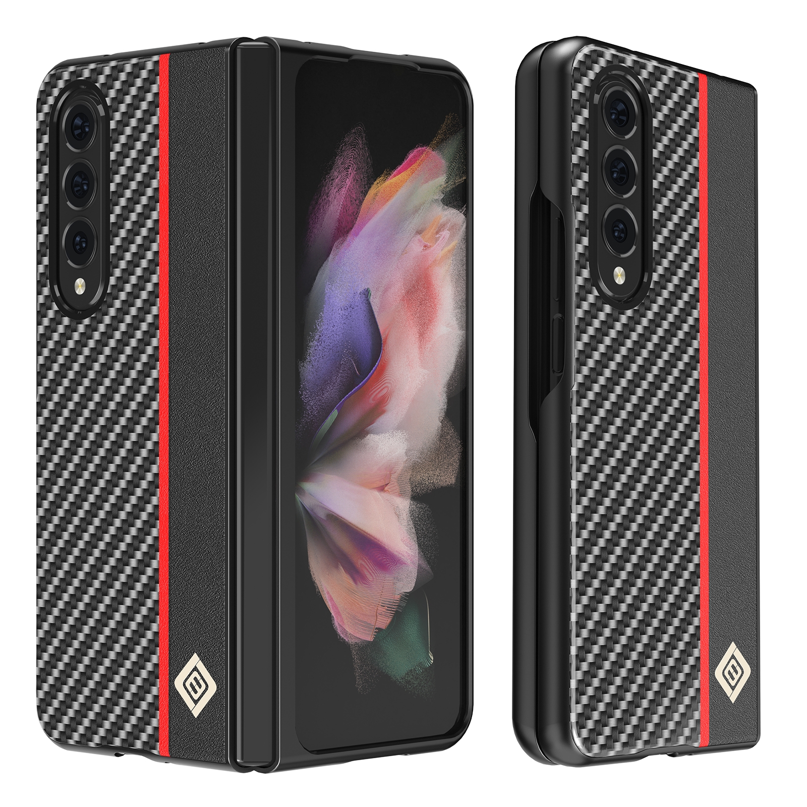 For Samsung Galaxy Z Fold4 5G LC.IMEEKE Carbon Fiber Horizontal Flip Leather Phone Case(Horizontal Black) For Samsung Galaxy Z Fold4 5G LC.IMEEKE Carbon Fiber Horizontal Flip Leather Phone Case(Horizontal Black)