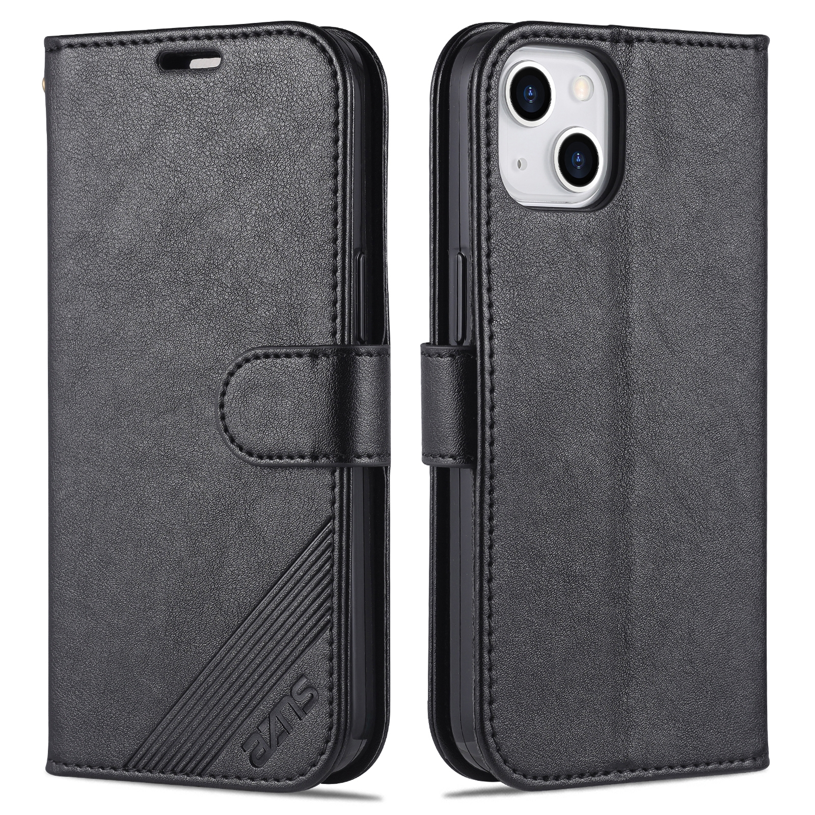For iPhone 14 Plus AZNS Sheepskin Texture Horizontal Flip Leather Case (Black) For iPhone 14 Plus AZNS Sheepskin Texture Horizontal Flip Leather Case (Black)