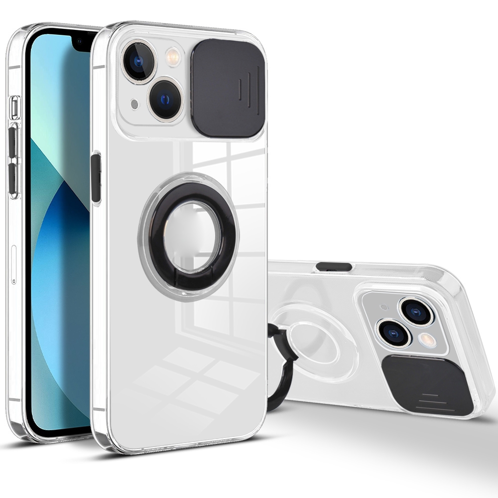 For iPhone 14 Plus Sliding Camera Cover Design TPU Phone Case (Black) For iPhone 14 Plus Sliding Camera Cover Design TPU Phone Case (Black)