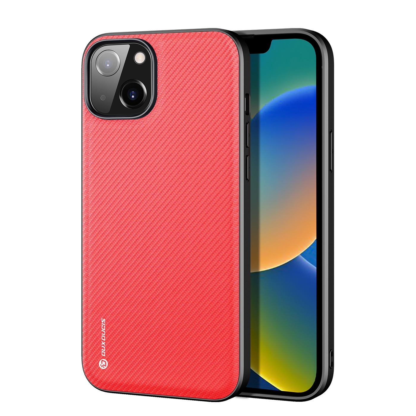 For iPhone 14/13 DUX DUCIS Fino Series PU + TPU Phone Case (Red) For iPhone 14/13 DUX DUCIS Fino Series PU + TPU Phone Case (Red)