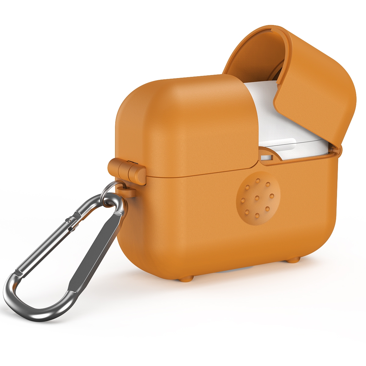 For AirPods Pro Magic Box Wireless Earphone Protective Case with Hook(Yellow) For AirPods Pro Magic Box Wireless Earphone Protective Case with Hook(Yellow)