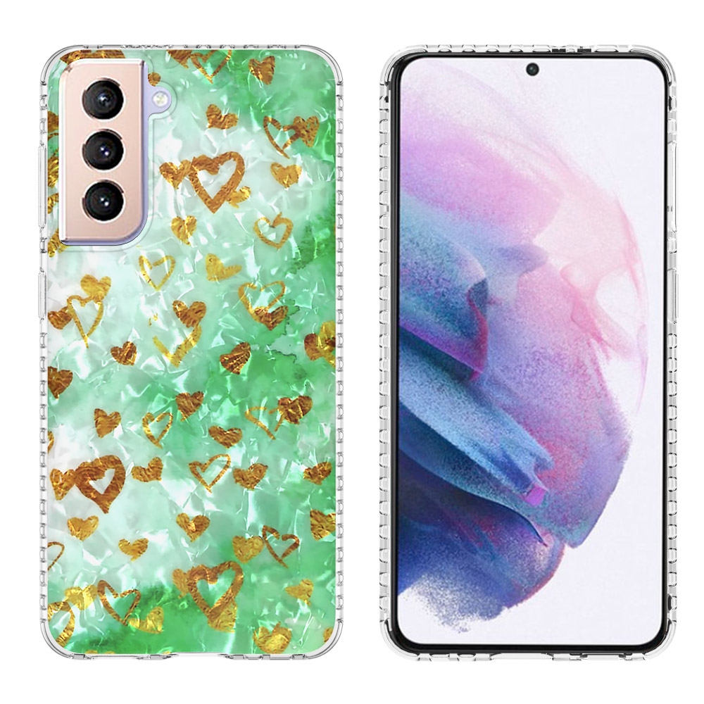 For Samsung Galaxy S21 Plus 5G 2.0mm Airbag Shockproof TPU Phone Case(Gold Heart) For Samsung Galaxy S21 Plus 5G 2.0mm Airbag Shockproof TPU Phone Case(Gold Heart)