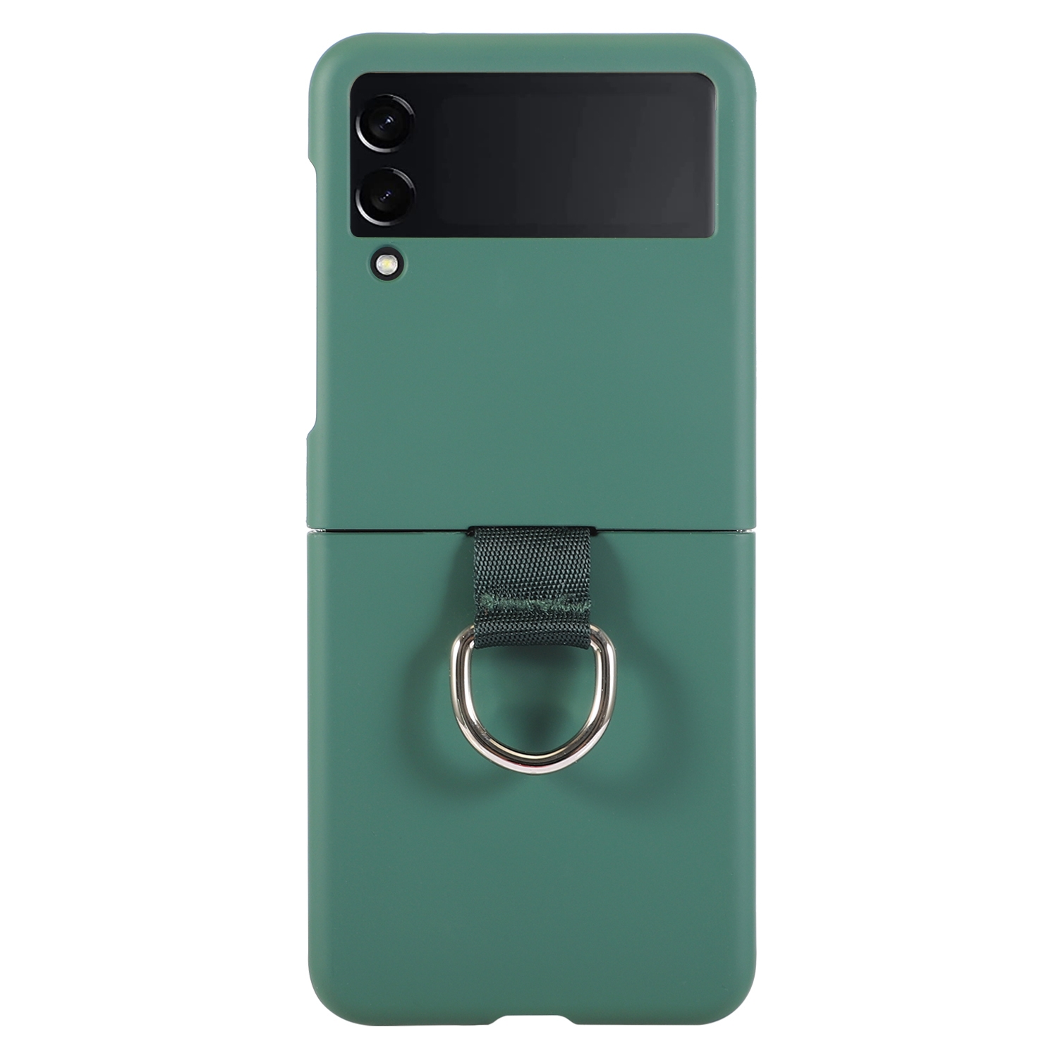 For Samsung Galaxy Z Flip4 Macaron Color Silicone Soft Phone Case(Green) For Samsung Galaxy Z Flip4 Macaron Color Silicone Soft Phone Case(Green)