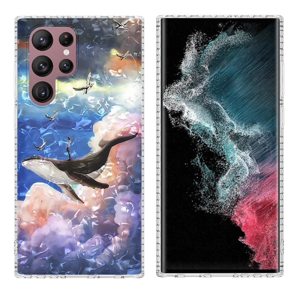 For Samsung Galaxy S22 Ultra 5G 2.0mm Airbag Shockproof TPU Phone Case(Whale) For Samsung Galaxy S22 Ultra 5G 2.0mm Airbag Shockproof TPU Phone Case(Whale)