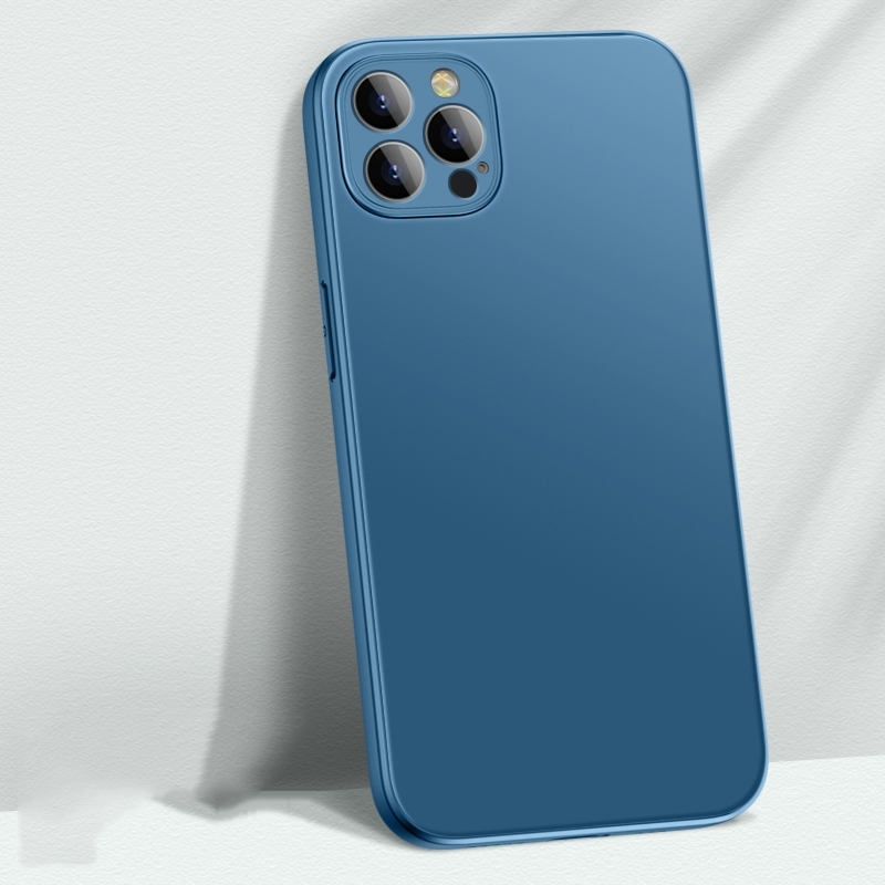 For iPhone 14 Pro AG Matte Glass + Liquid Silicone Skin Feel Case(Navy Blue) For iPhone 14 Pro AG Matte Glass + Liquid Silicone Skin Feel Case(Navy Blue)