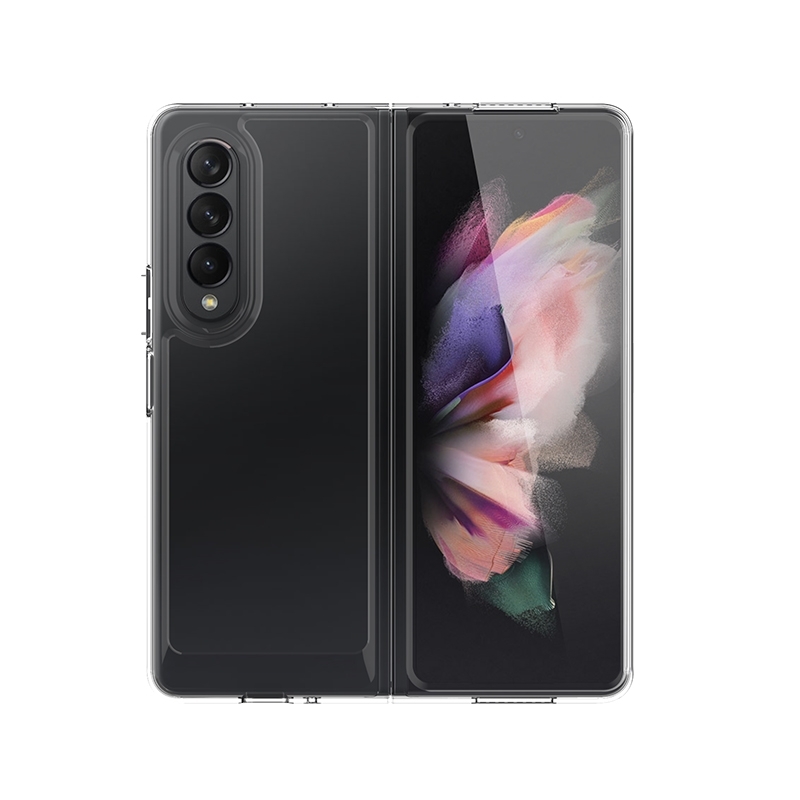 For Samsung Galaxy Z Fold4 Scratchproof TPU + PC Protective Case(Transparent)