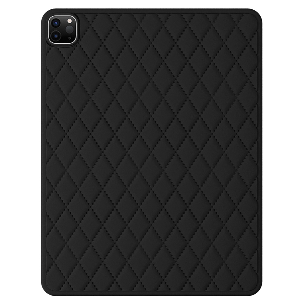 For iPad Pro 12.9 2022 / 2021 / 2020 / 2018 Diamond Lattice Silicone Tablet Case(Black) For iPad Pro 12.9 2022 / 2021 / 2020 / 2018 Diamond Lattice Silicone Tablet Case(Black)
