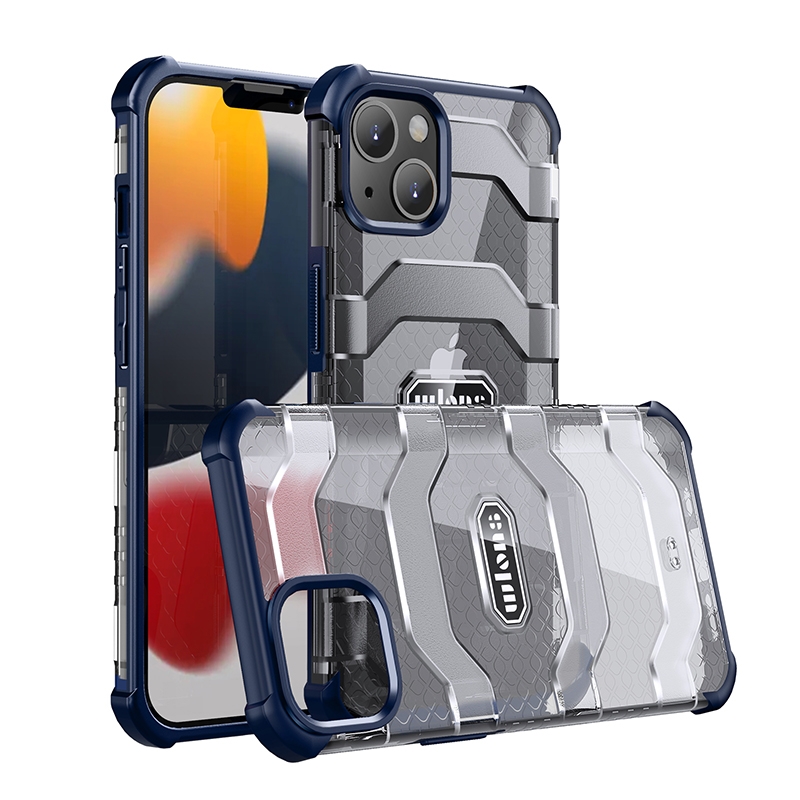For iPhone 14 wlons Explorer Series PC+TPU Phone Case (Navy Blue) For iPhone 14 wlons Explorer Series PC+TPU Phone Case (Navy Blue)