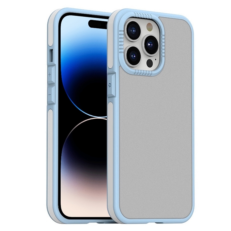 For iPhone 14 Pro Max TPE + TPU Shockproof Phone Case (Blue) For iPhone 14 Pro Max TPE + TPU Shockproof Phone Case (Blue)