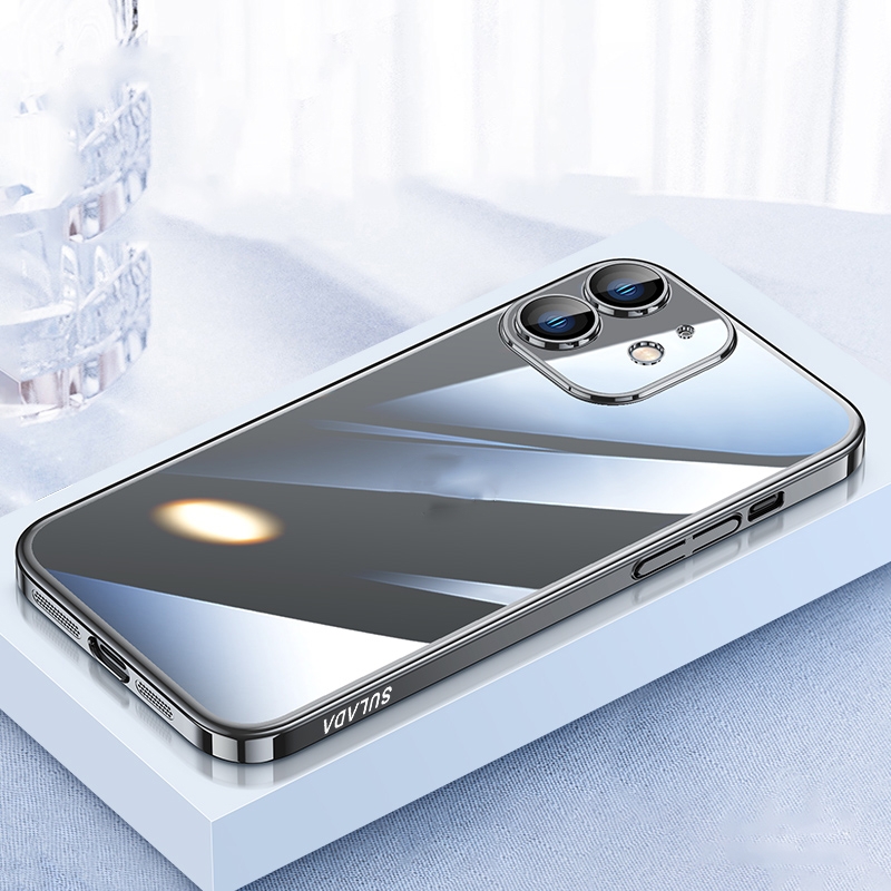 For iPhone 12 SULADA JINGJIA Series Lens Protector PC Phone Case(Black) For iPhone 12 SULADA JINGJIA Series Lens Protector PC Phone Case(Black)