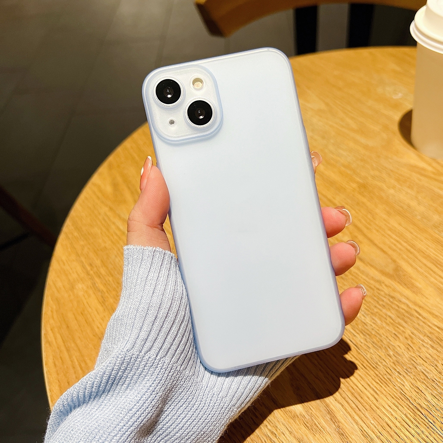 For iPhone 14 Pro Max TOP Ultra-thin Frosted Soft Phone Case (Blue) For iPhone 14 Pro Max TOP Ultra-thin Frosted Soft Phone Case (Blue)