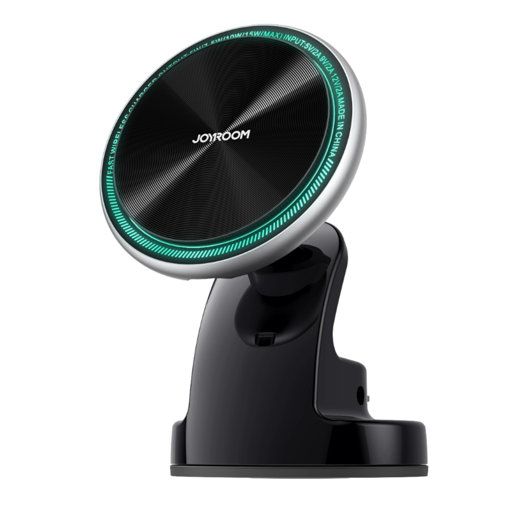 JOYROOM JR-ZS290 15W Magnetic Wireless Charger Dashboard Car Holder with LED Letter Ring(Silver) JOYROOM JR-ZS290 15W Magnetic Wireless Charger Dashboard Car Holder with LED Letter Ring(Silver)