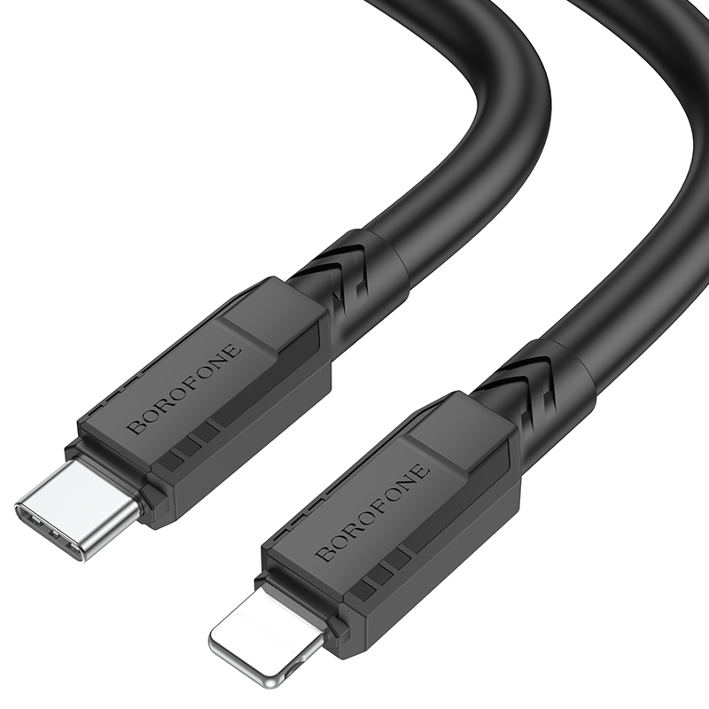 Borofone BX81 2.4A USB-C / Type-C to 8 Pin Goodway PD Charging Data Cable, Length:1m(Black) Borofone BX81 2.4A USB-C / Type-C to 8 Pin Goodway PD Charging Data Cable, Length:1m(Black)
