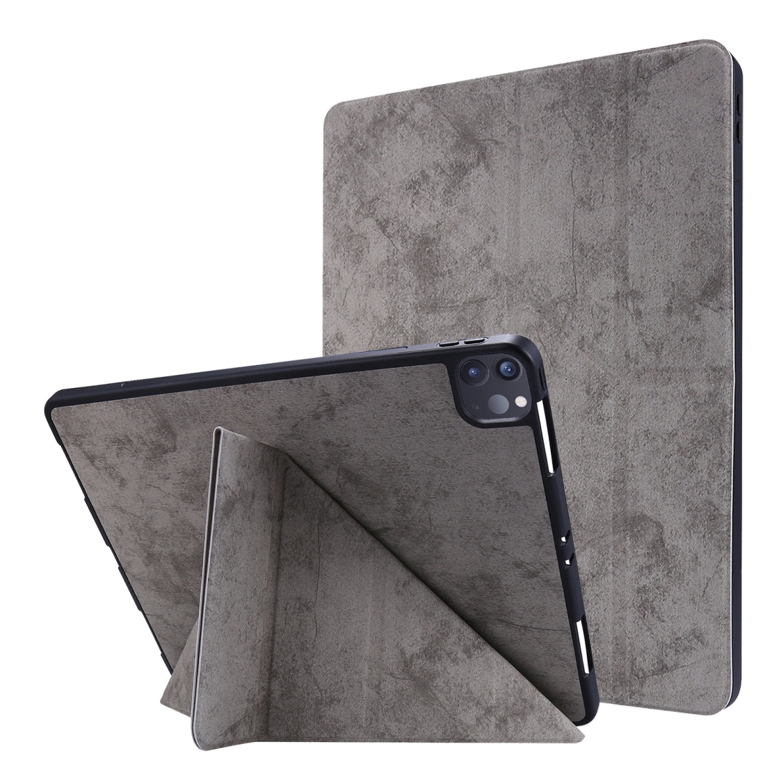 For iPad Pro 11 inch 2020 Marble Style Cloth Texture Horizontal Deformation Flip Leather Tablet Case with Holder & Pen Slot(Grey) For iPad Pro 11 inch 2020 Marble Style Cloth Texture Horizontal Deformation Flip Leather Tablet Case with Holder & Pen Slot(Grey)