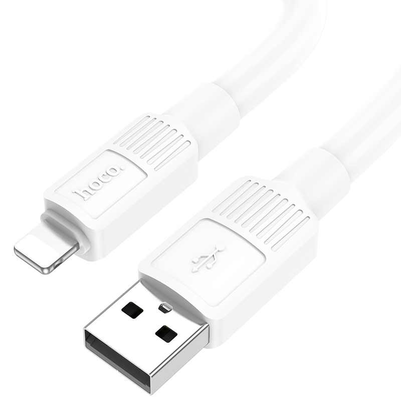 hoco X84 2.4A USB to 8 Pin Solid Charging Data Cable,Length:1m(White) hoco X84 2.4A USB to 8 Pin Solid Charging Data Cable,Length:1m(White)