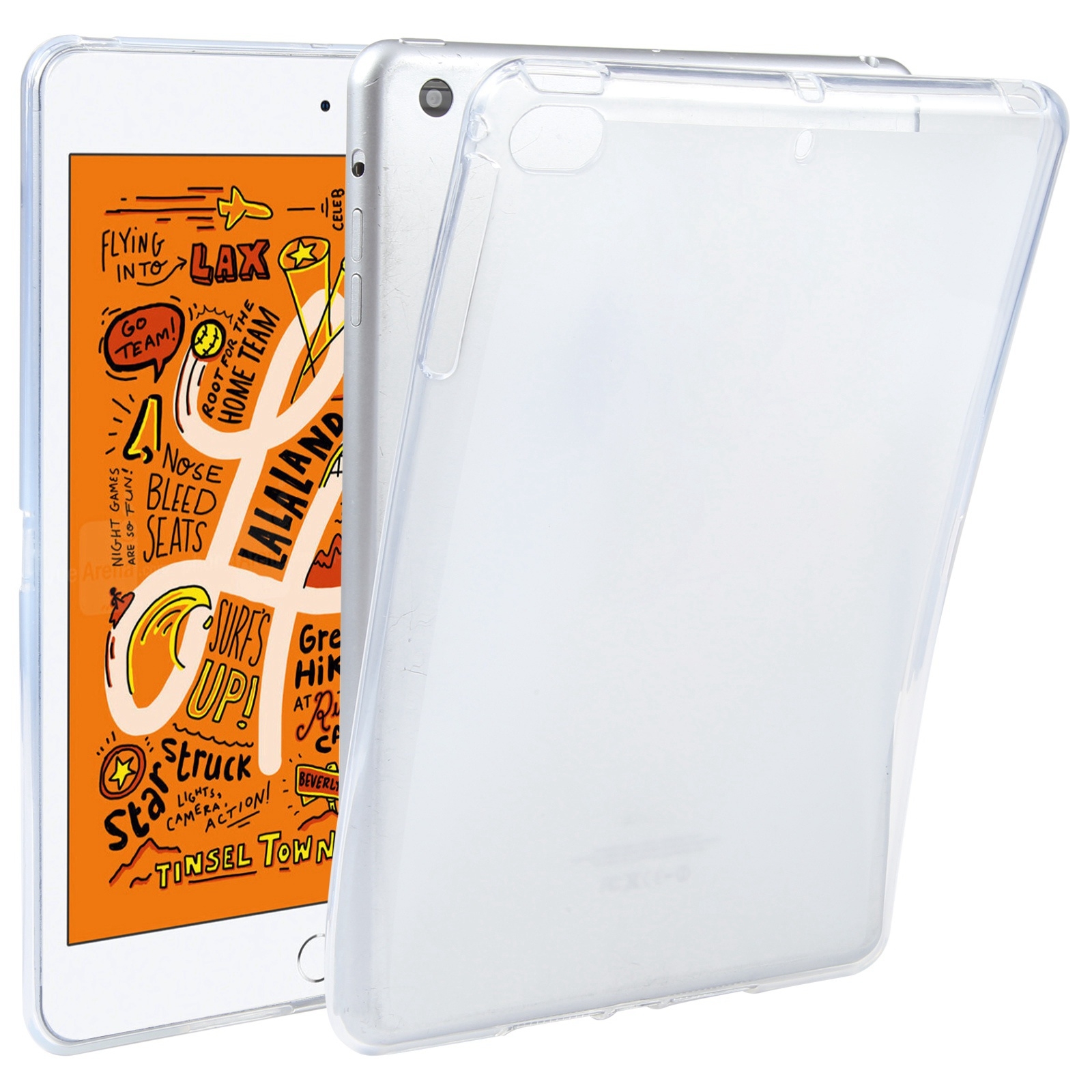 TPU Tablet Case For iPad mini 2019 / mini 5 (Frosted Clear) TPU Tablet Case For iPad mini 2019 / mini 5 (Frosted Clear)