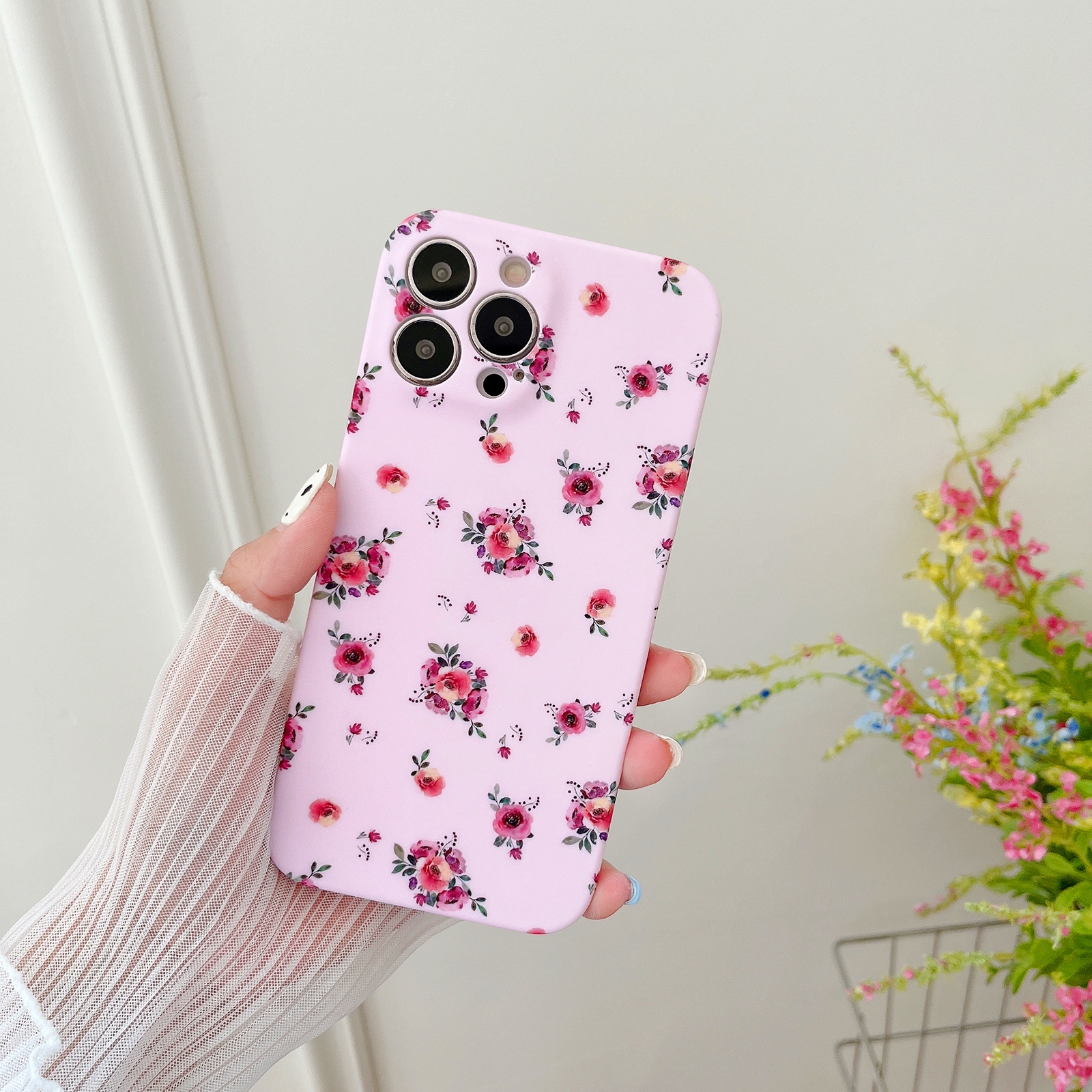 For iPhone 12 Small Floral TPU Phone Case(A) For iPhone 12 Small Floral TPU Phone Case(A)