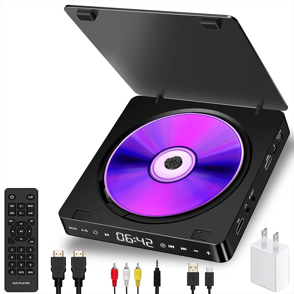 Kecag KC-708 2A Home Plug-in Mini HD DVD Player(Black)