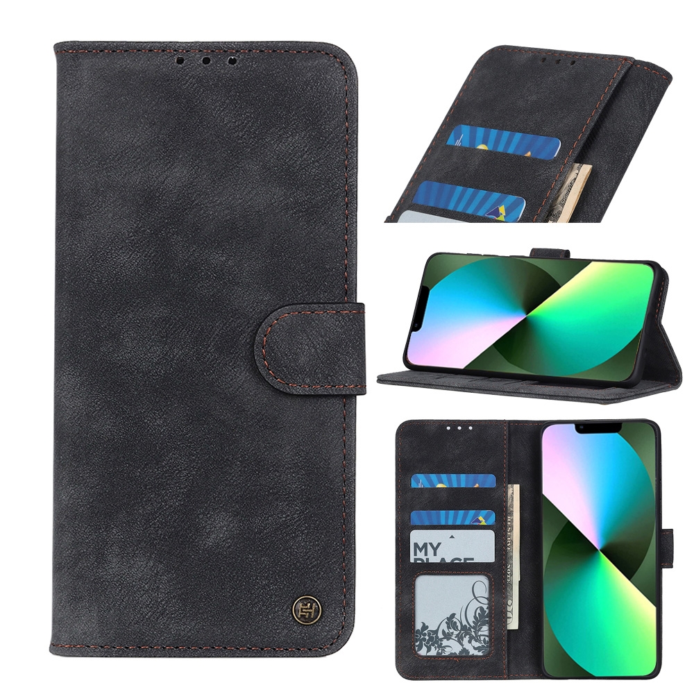 For iPhone 14 Plus Antelope Texture Leather Case (Black) For iPhone 14 Plus Antelope Texture Leather Case (Black)