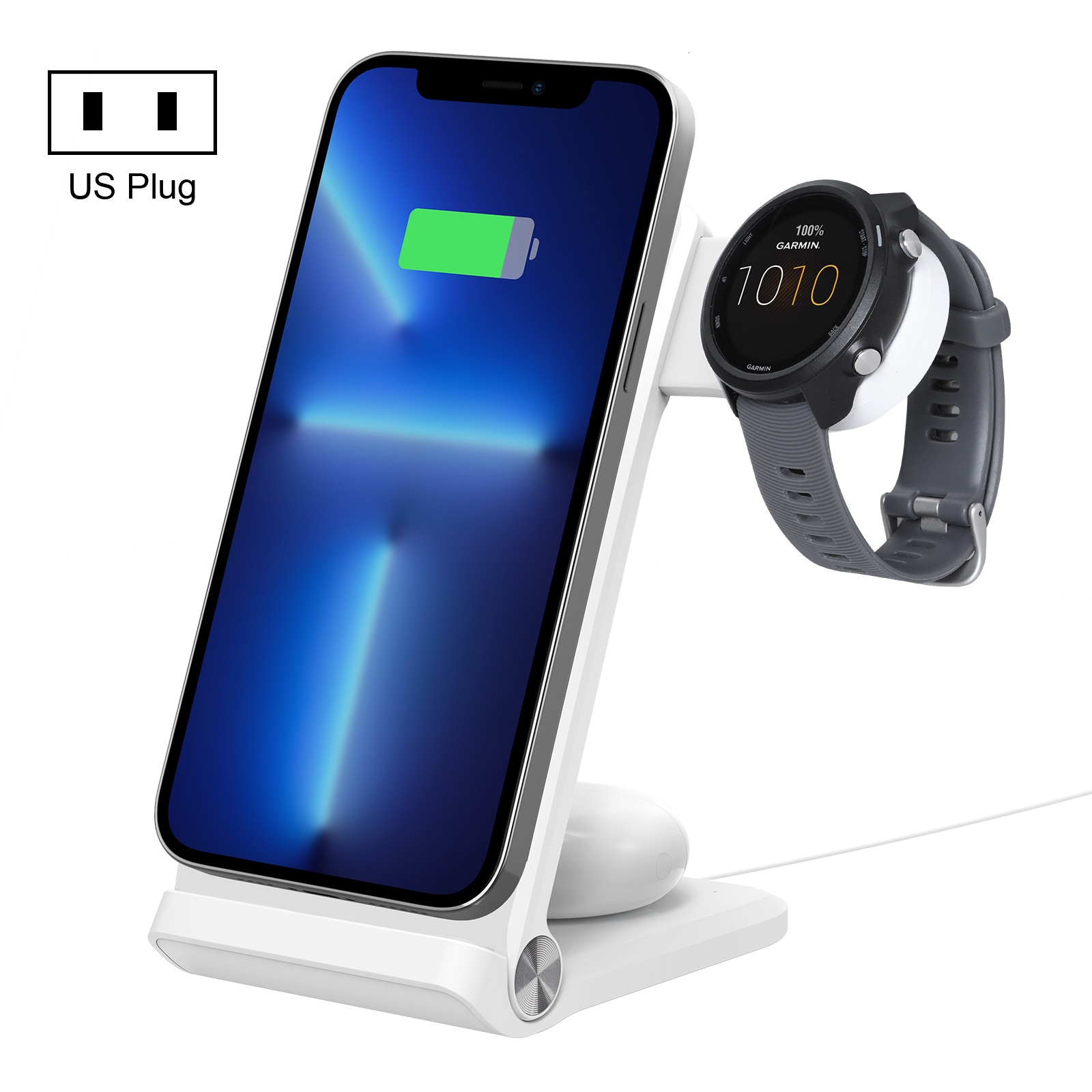 NILLKIN 3-in-1 Magnetic Wireless Charger with Garmin Watch Charger, Plug Type:US Plug(White) NILLKIN 3-in-1 Magnetic Wireless Charger with Garmin Watch Charger, Plug Type:US Plug(White)