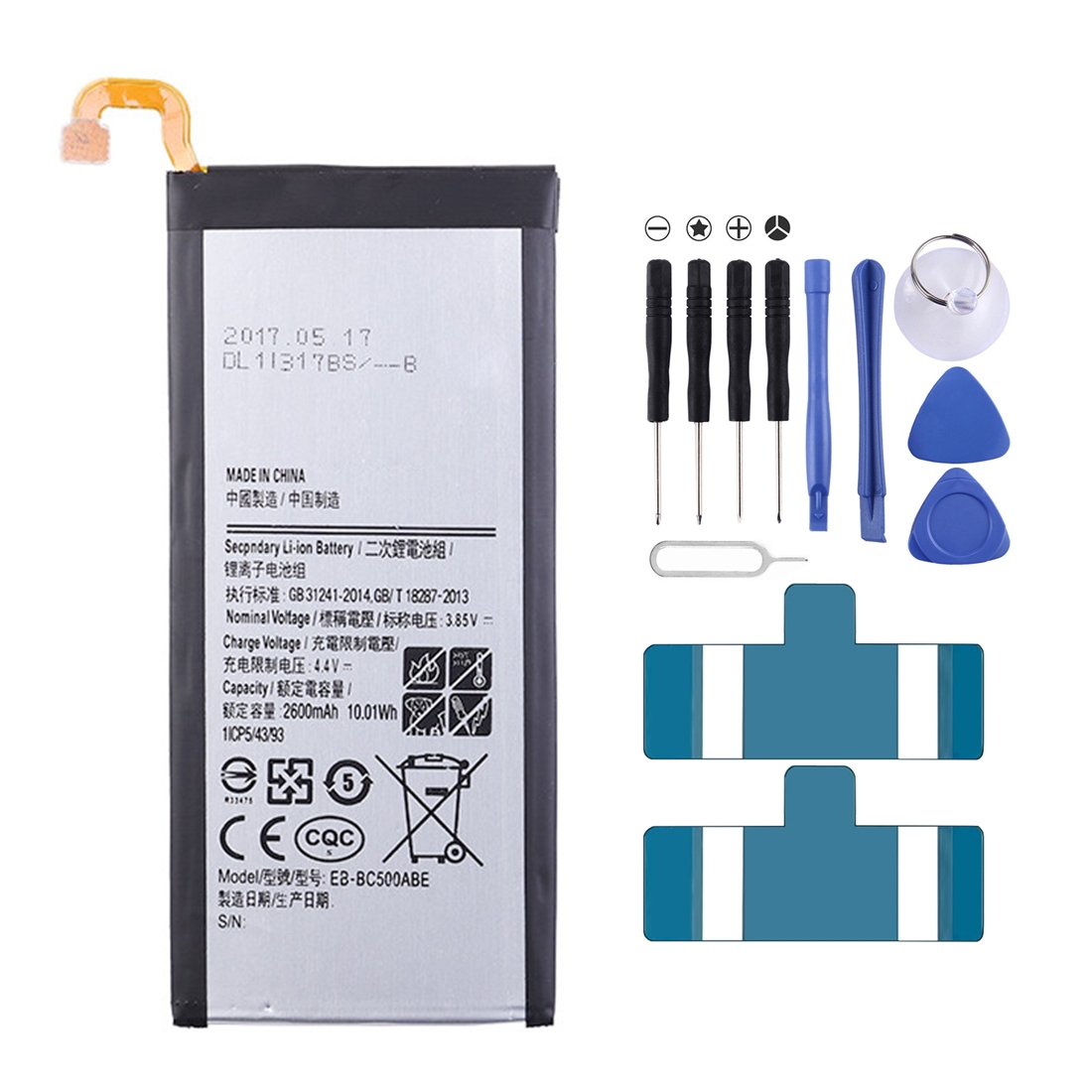 EB-BC500ABE 2600mAh For Samsung Galaxy C5 SM-C5000 Li-Polymer Battery Replacement