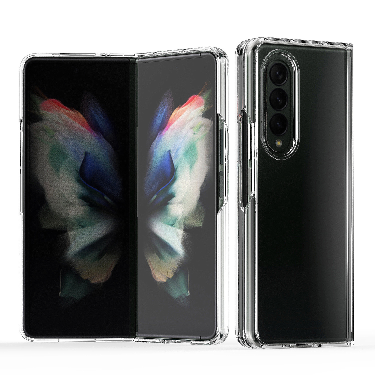 For Samsung Galaxy Z Fold4 Acrylic + TPU Transparent Protective Phone Case(Transparent) For Samsung Galaxy Z Fold4 Acrylic + TPU Transparent Protective Phone Case(Transparent)