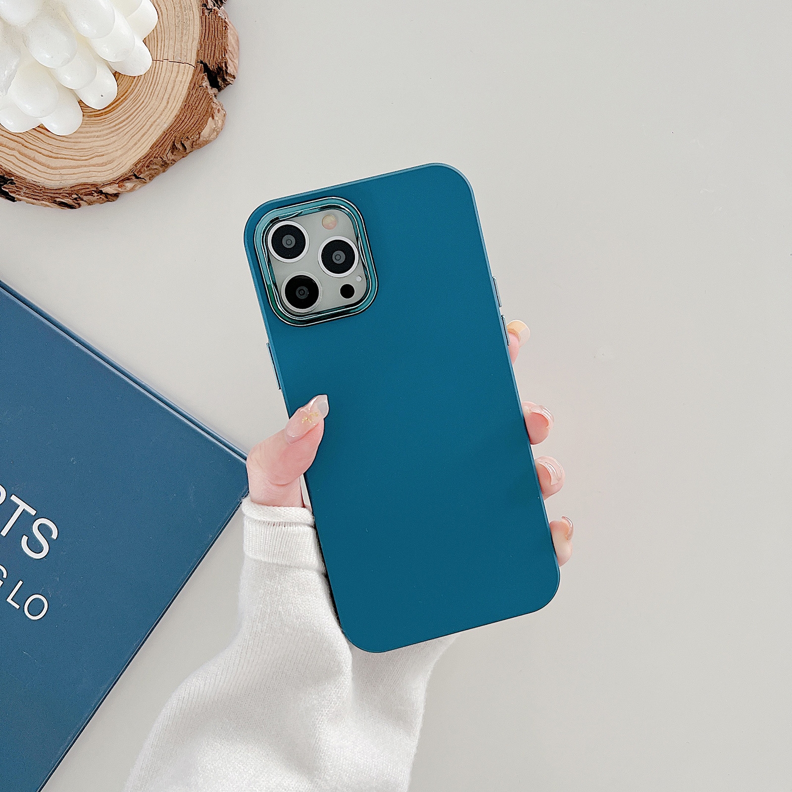 For iPhone 11 Pro 2.0mm Oil Injection PP Phone Case (Navy Blue) For iPhone 11 Pro 2.0mm Oil Injection PP Phone Case (Navy Blue)