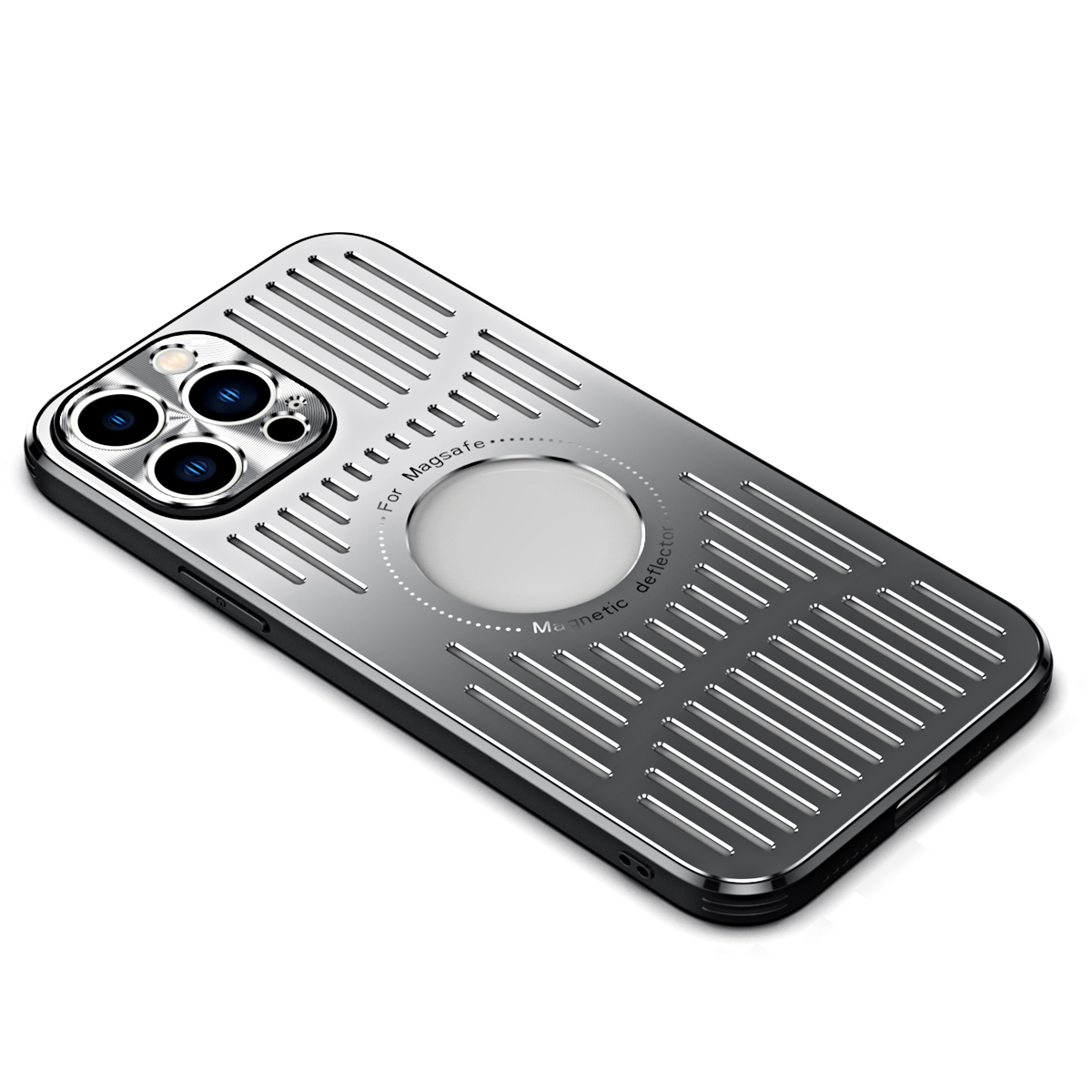 For iPhone 13 Aluminum Alloy Magsafe Magnetic Cooling Phone Case(Silver) For iPhone 13 Aluminum Alloy Magsafe Magnetic Cooling Phone Case(Silver)