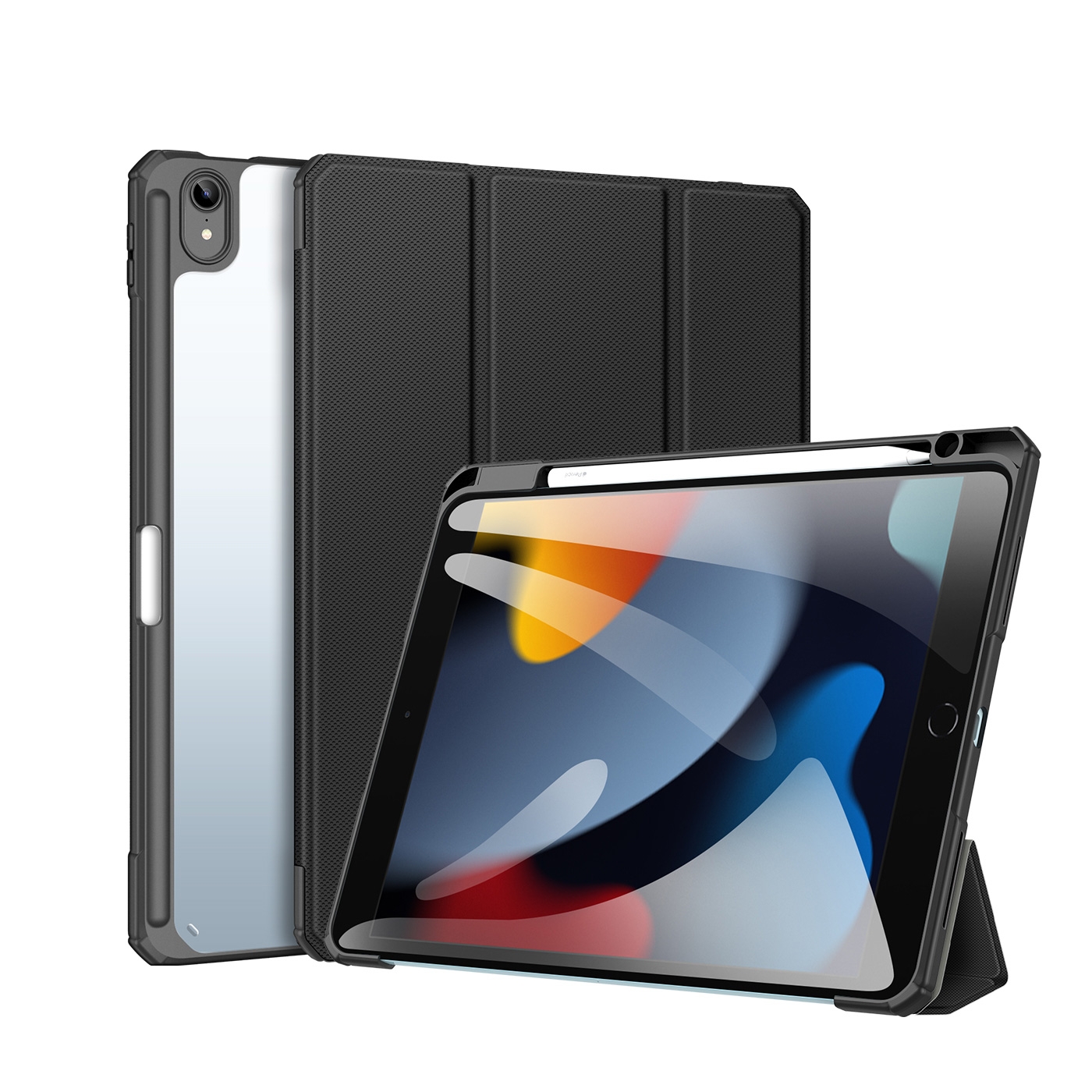 DUX DUCIS TOBY Series PU + PC + TPU Tablet Case For iPad 10.2 2022(Black) DUX DUCIS TOBY Series PU + PC + TPU Tablet Case For iPad 10.2 2022(Black)