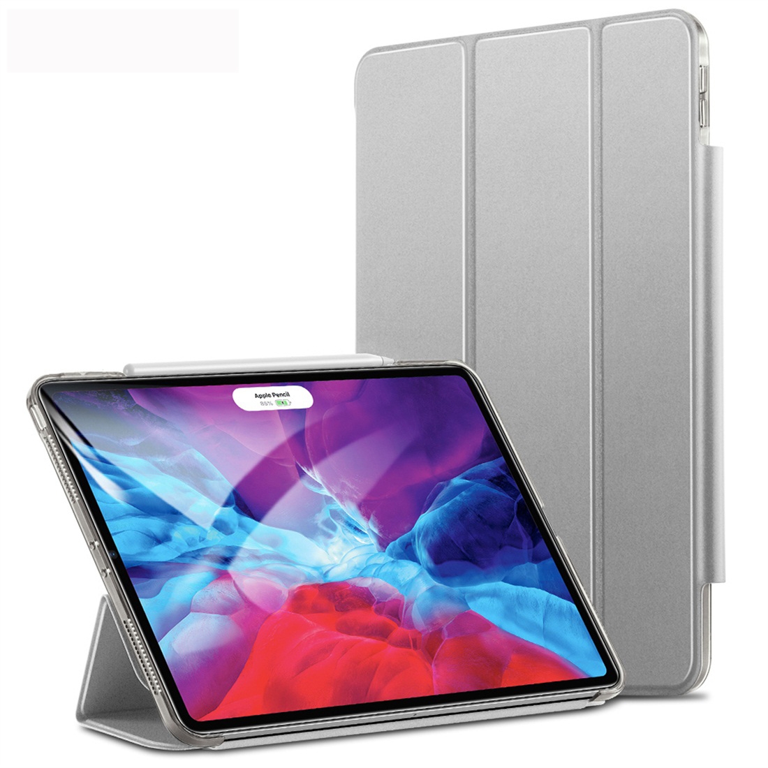 For iPad Pro 12.9 (2020) ESR Yippee Color Seires PU Horizontal Flip Leather Tablet Case with Hasp & Holder & Sleep / Wake-up Function(Silver Grey) For iPad Pro 12.9 (2020) ESR Yippee Color Seires PU Horizontal Flip Leather Tablet Case with Hasp & Holder & Sleep / Wake-up Function(Silver Grey)