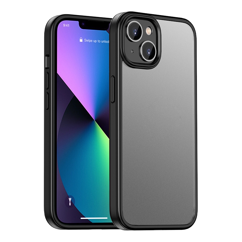 For iPhone 14 Plus Shadow Series Frosted Airbag Shockproof Phone Case (Black) For iPhone 14 Plus Shadow Series Frosted Airbag Shockproof Phone Case (Black)