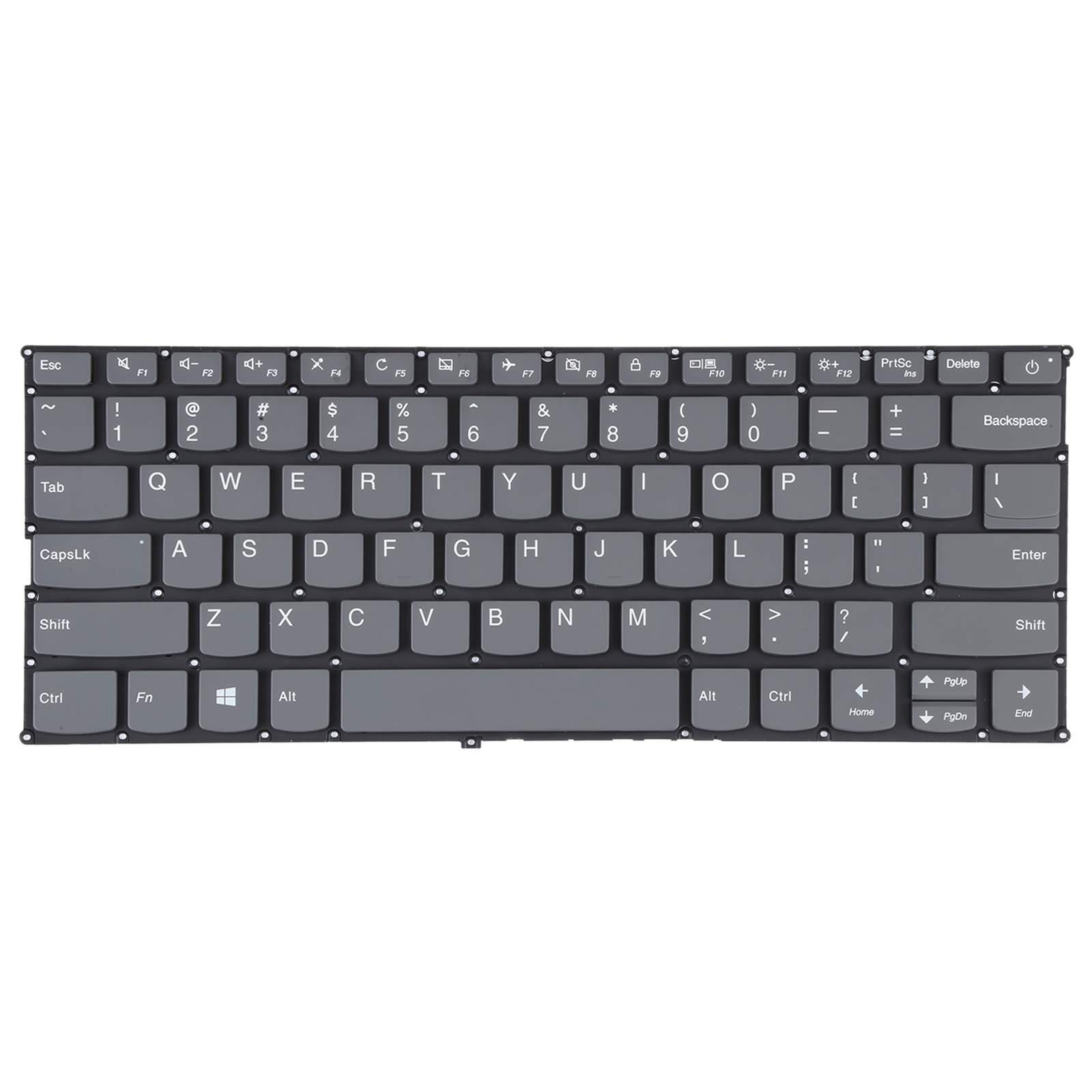 With Power Button US Version Keyboard for Lenovo IdeaPad 320s-13 320s-13ikb(Grey)