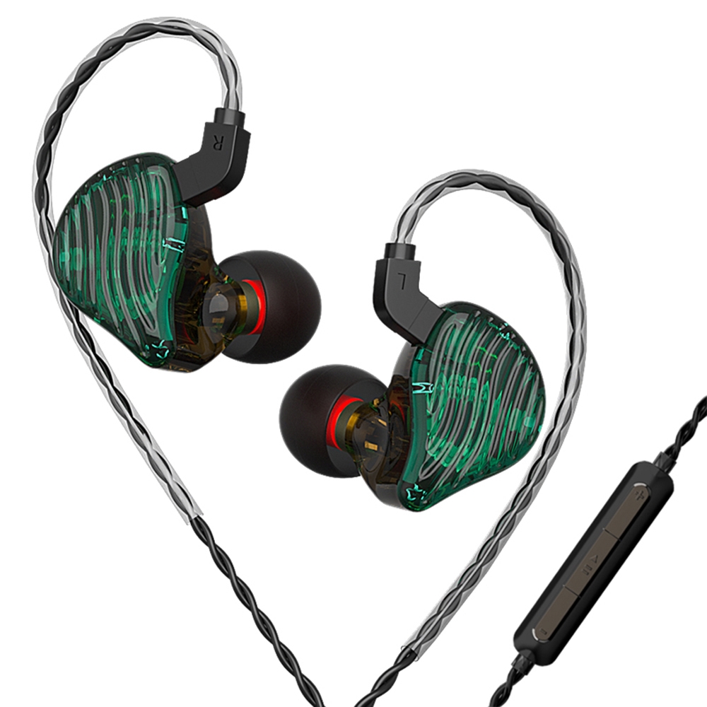 CVJ-CSE Ring Iron Hybrid Music Running Sports In-Ear Wired Headphone, Style:With Mic(Green) CVJ-CSE Ring Iron Hybrid Music Running Sports In-Ear Wired Headphone, Style:With Mic(Green)